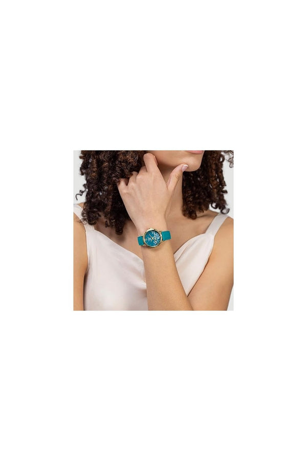 Radley Ladies Yoga Dog Green Silicone Strap Watch RY21610
