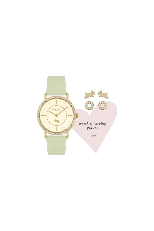 Radley Iconic Stoneset Watch And Earring Set RY21630A