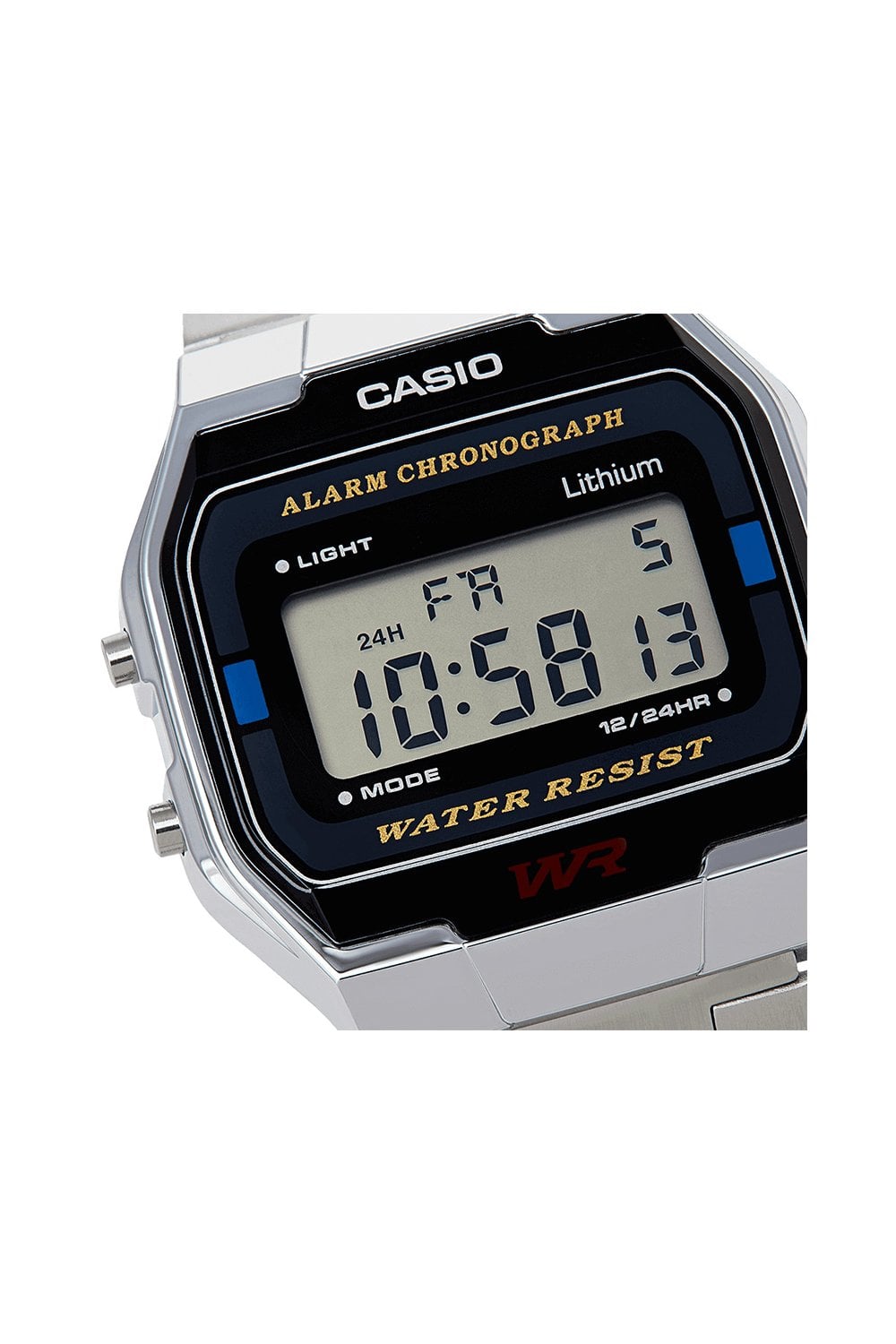 Casio A163WA-1QES Collection Stainless Steel Watch