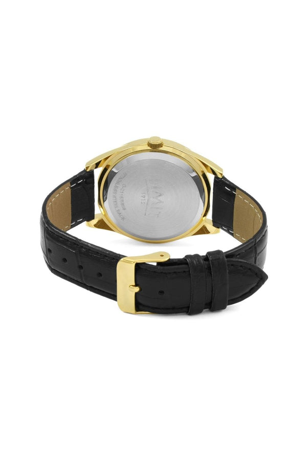 Limit Gents Gold Case Champagne Dial Watch 5689