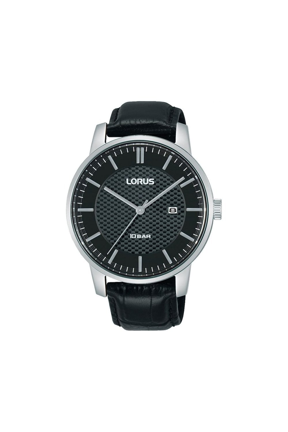 Lorus Gents 42 mm Quartz Black Dial Watch RH981NX9