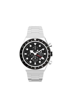Timex Q Gents Three Time Zone Chronograph Watch TW2V69800