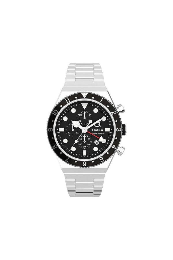 Timex Q Gents Three Time Zone Chronograph Watch TW2V69800