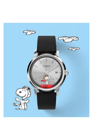 Timex Marlin Automatic x Peanuts Snoopy Flying Ace 40mm Watch TW2W49600