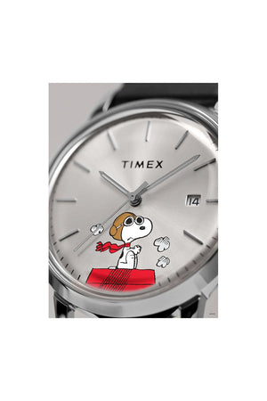 Timex Marlin Automatic x Peanuts Snoopy Flying Ace 40mm Watch TW2W49600