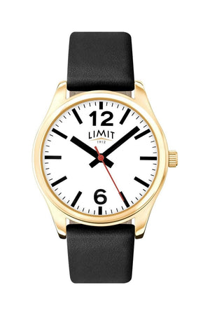 Limit Ladies Gold Case White Dial Watch 6205
