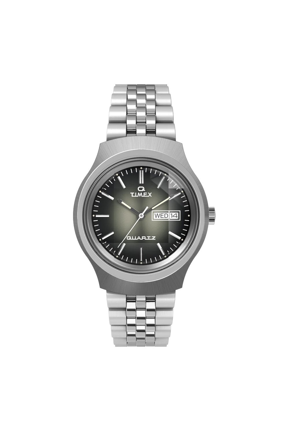 Q Timex Reissue Degrade 38mm Stainless Steel Watch TW2W22500