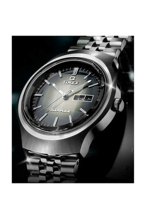Q Timex Reissue Degrade 38mm Stainless Steel Watch TW2W22500