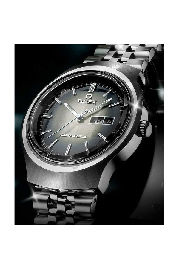 Q Timex Reissue Degrade 38mm Stainless Steel Watch TW2W22500