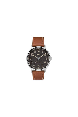 Timex Gents Waterbury Leather Strap Watch TW2P95800