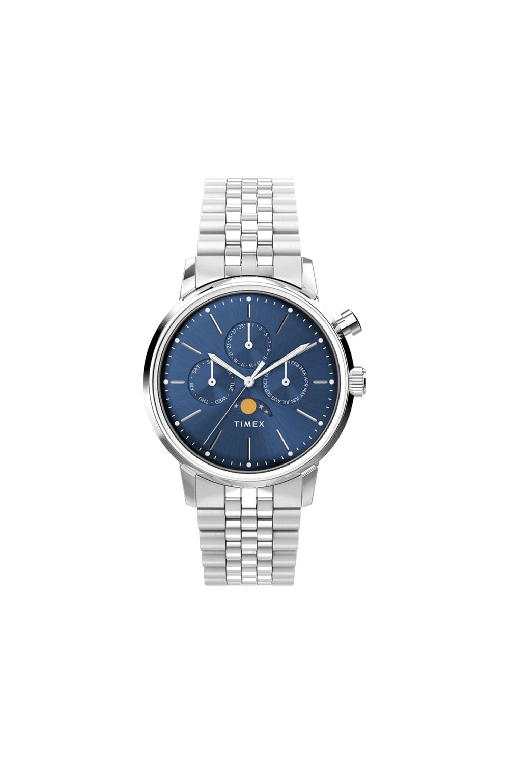 Timex Marlin Moon Phase 40mm Stainless Steel Watch TW2W51300