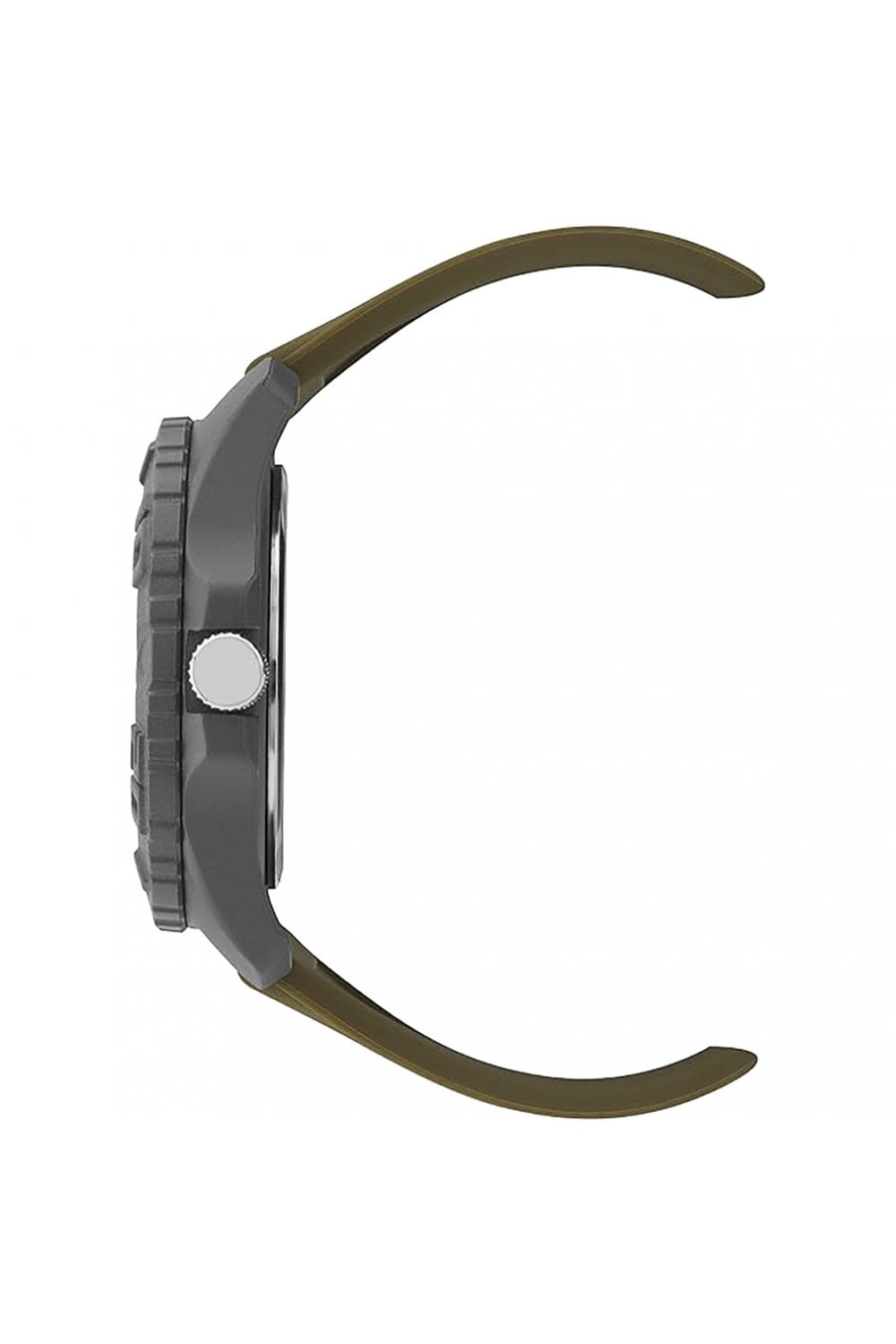 Limit Gents Silicone Strap Khaki Dial Watch 5753
