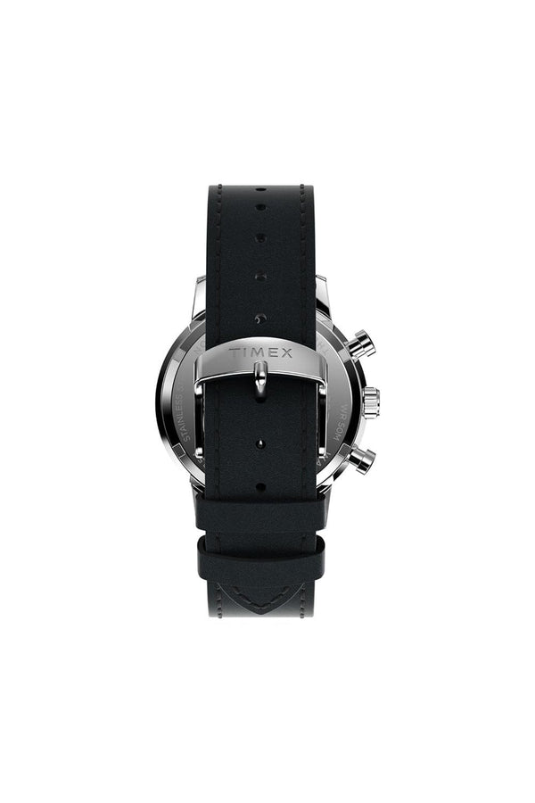 Timex Marlin Chronograph 40mm Leather Strap Watch TW2W10300
