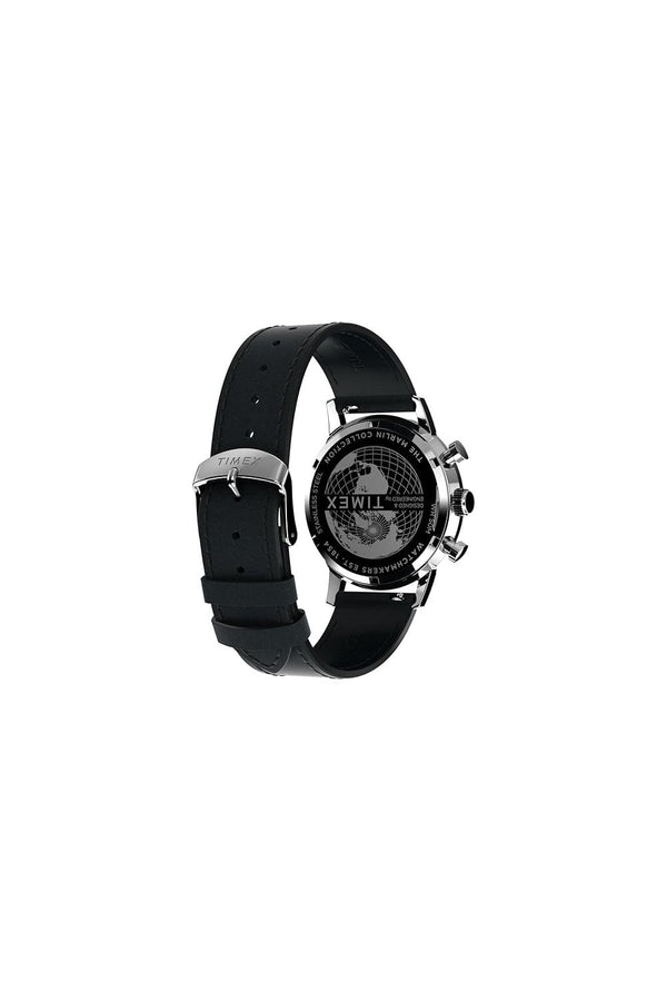 Timex Marlin Chronograph 40mm Leather Strap Watch TW2W10300