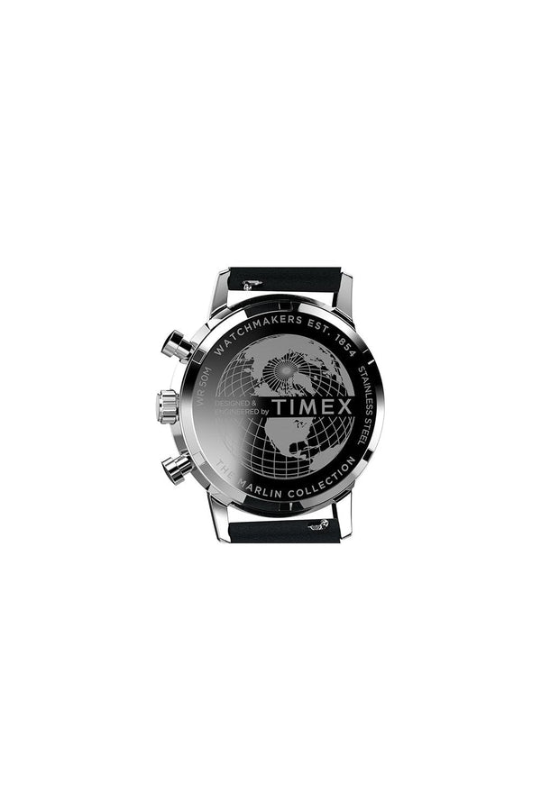 Timex Marlin Chronograph 40mm Leather Strap Watch TW2W10300