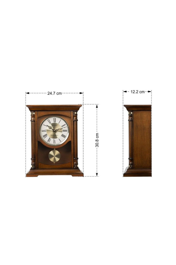 Seiko Wooden Westminster Mantel Clock QXQ034B