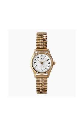 Limit Ladies Gold Case Stainless Steel Bracelet White Dial Watch 6955