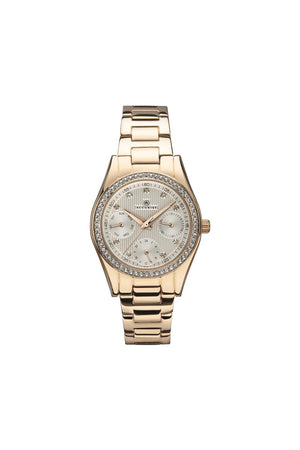 Accurist Ladies Rose Gold Plated Bracelet 32mm Watch 8242