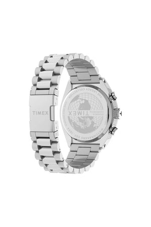 Timex Legacy Tonneau Chronograph 42mm Stainless Steel Watch TW2W22200