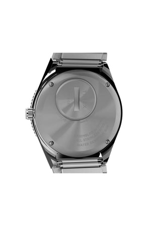 Q Timex Rainbow 36mm Stainless Steel Expansion Band Watch TW2V66000