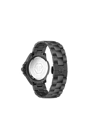 Philipp Plein The Skull Genderless Steel Black 41mm Watch PWNAA0522