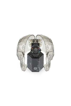 Philipp Plein The Skull Genderless Steel Black 41mm Watch PWNAA0522
