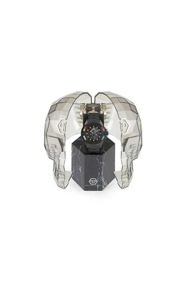 Philipp Plein The Skull Genderless Steel Black 41mm Watch PWNAA0522