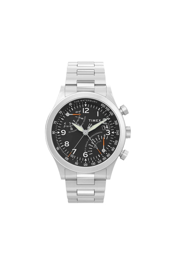 Timex Gents Waterbury Fly Back Chronograph 43mm Watch TW2W47800