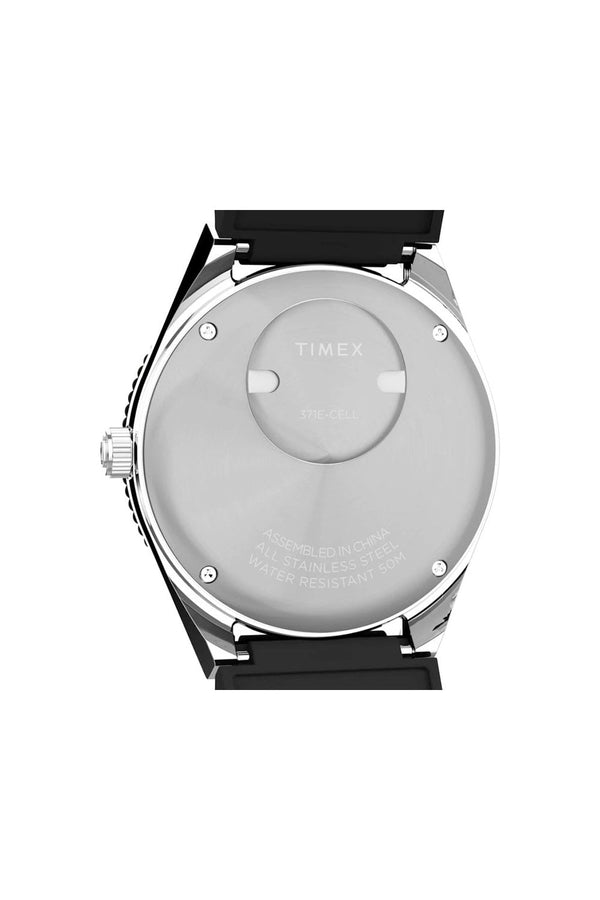 Q Timex GMT 38mm Synthetic Rubber Strap Watch TW2W57500