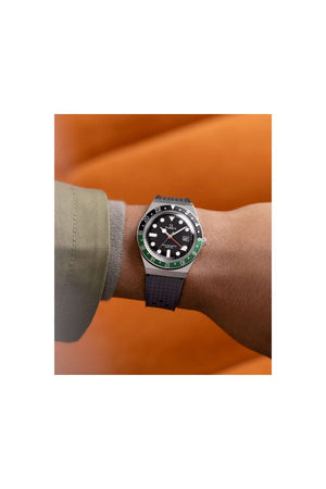 Q Timex GMT 38mm Synthetic Rubber Strap Watch TW2W57500