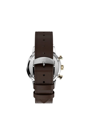 Timex Marlin Chronograph 40mm Leather Strap Watch TW2W60400