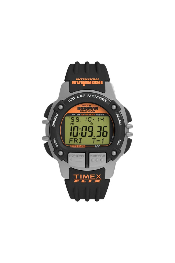 Timex Flix 100 Lap 42mm PU Strap Watch TW5M63200
