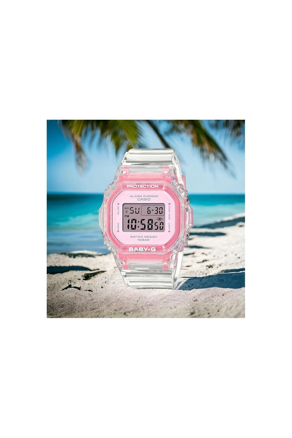 Casio Baby-G Transparent Pink Digital Watch BGD-565SJ-7ER