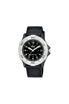 Lorus Childrens Fabric Sports 36mm 5ATM Watch RRX87FX9