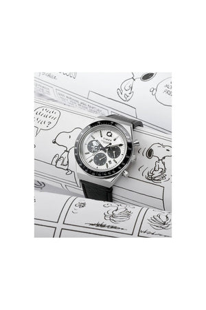 Q Timex Chronograph x Peanuts Snoopy 40mm Watch TW2W68900