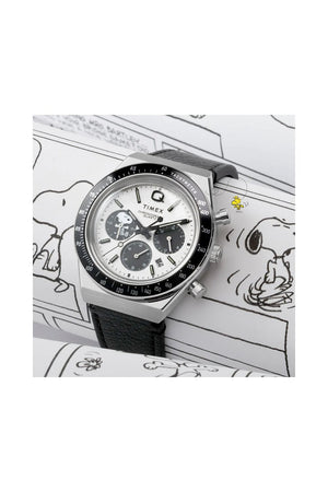 Q Timex Chronograph x Peanuts Snoopy 40mm Watch TW2W68900
