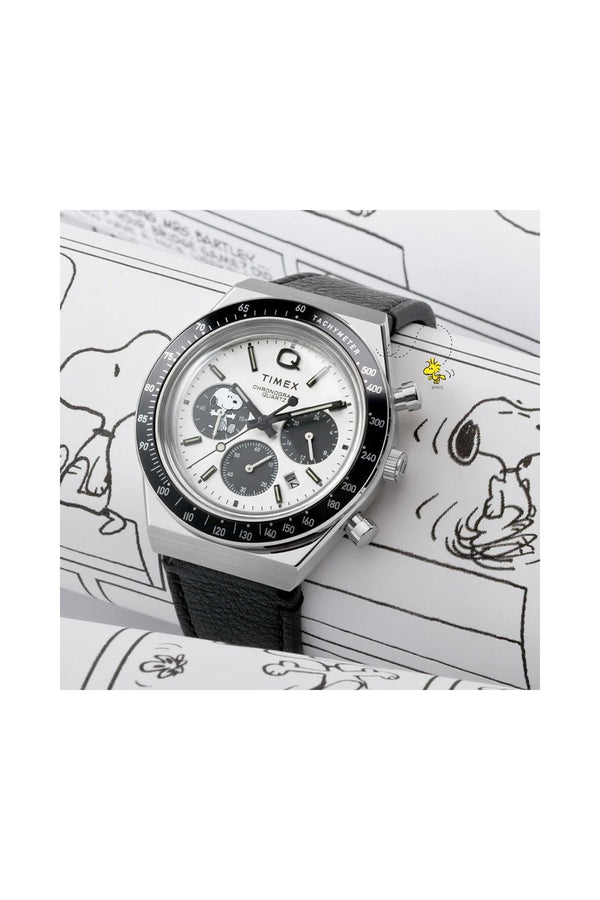 Q Timex Chronograph x Peanuts Snoopy 40mm Watch TW2W68900