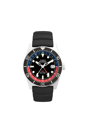 Timex Deepwater Reef 200 GMT 41mm Rubber Strap Watch TW2W75000