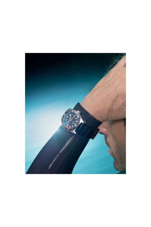 Timex Deepwater Reef 200 GMT 41mm Rubber Strap Watch TW2W75000