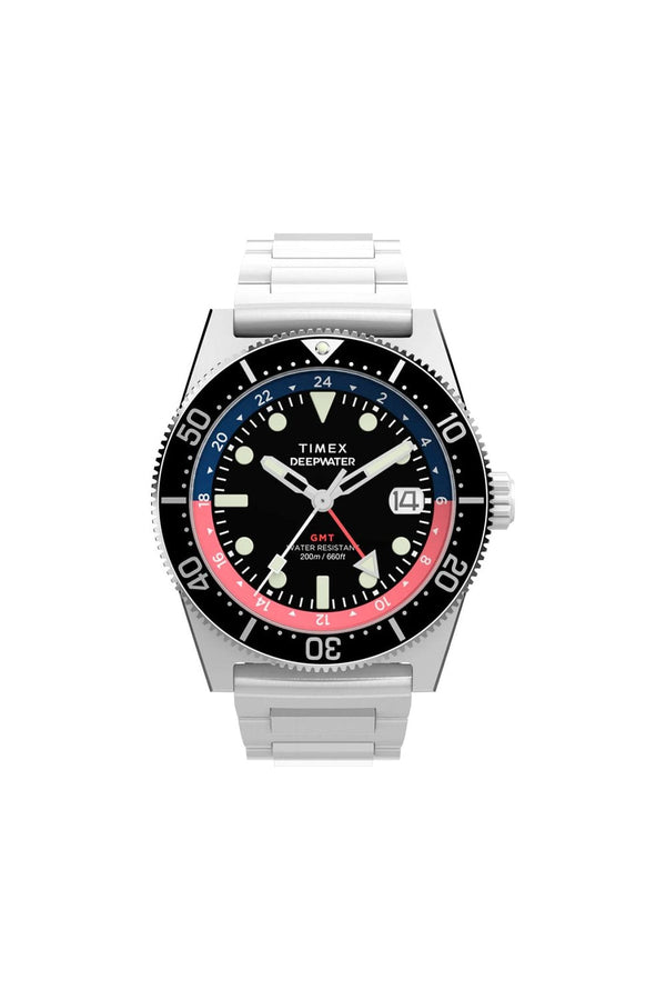 Timex Deepwater Reef 200 GMT 41mm Stainless Steel Bracelet Watch TW2W95300