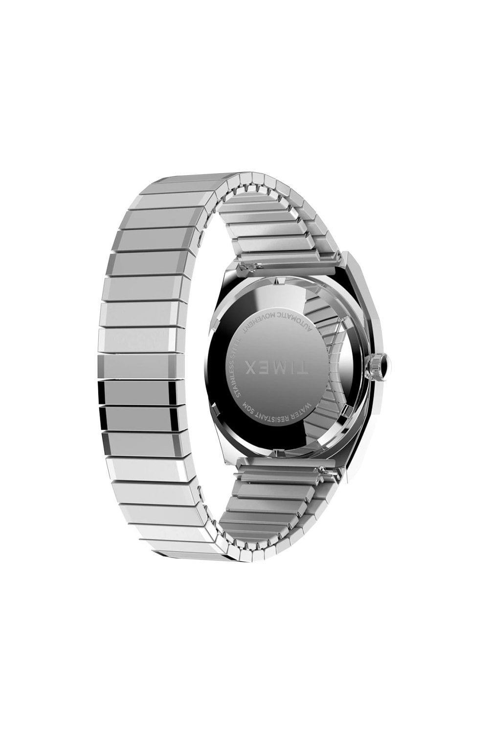 Timex Automatic 1983 E Line 34mm Stainless Steel Expansion Band Watch TW2Y07300