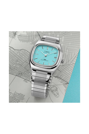 Timex Automatic 1983 E Line 34mm Stainless Steel Expansion Band Watch TW2Y07300