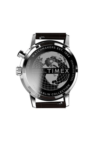 Timex Marlin Moon Phase 40mm Leather Strap Watch TW2W51100