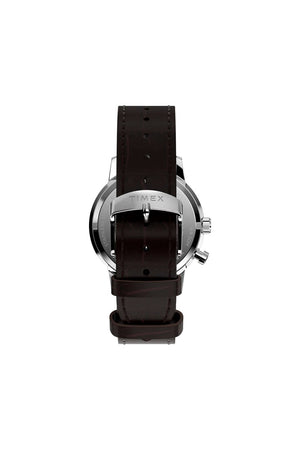 Timex Marlin Moon Phase 40mm Leather Strap Watch TW2W51100