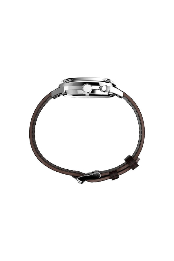 Timex Marlin Moon Phase 40mm Leather Strap Watch TW2W51100