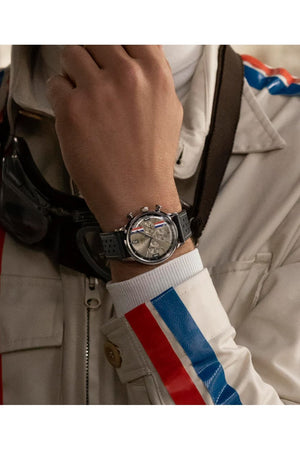 Timex Marlin Chronograph Tachymeter 40mm Leather Strap Watch TW2W98900