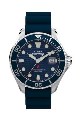 Timex Deepwater Meridian 200 44mm Synthetic Rubber Strap Watch TW2W81500