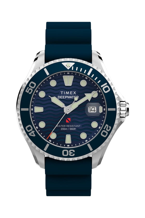 Timex Deepwater Meridian 200 44mm Synthetic Rubber Strap Watch TW2W81500