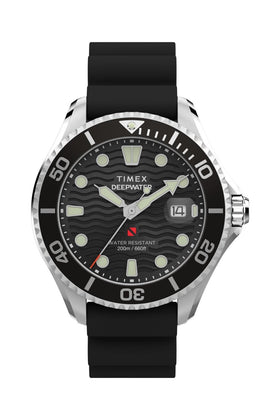 Timex Deepwater Meridian 200 44mm Synthetic Rubber Strap Watch TW2W81600