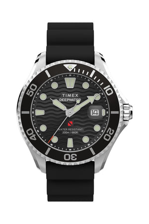Timex Deepwater Meridian 200 44mm Synthetic Rubber Strap Watch TW2W81600